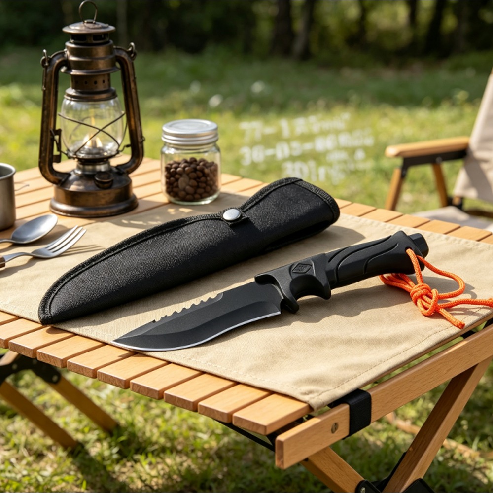 Edc Fixed Blade Deep Carry - Pisau EDC Survival Camping Serbaguna Bilah