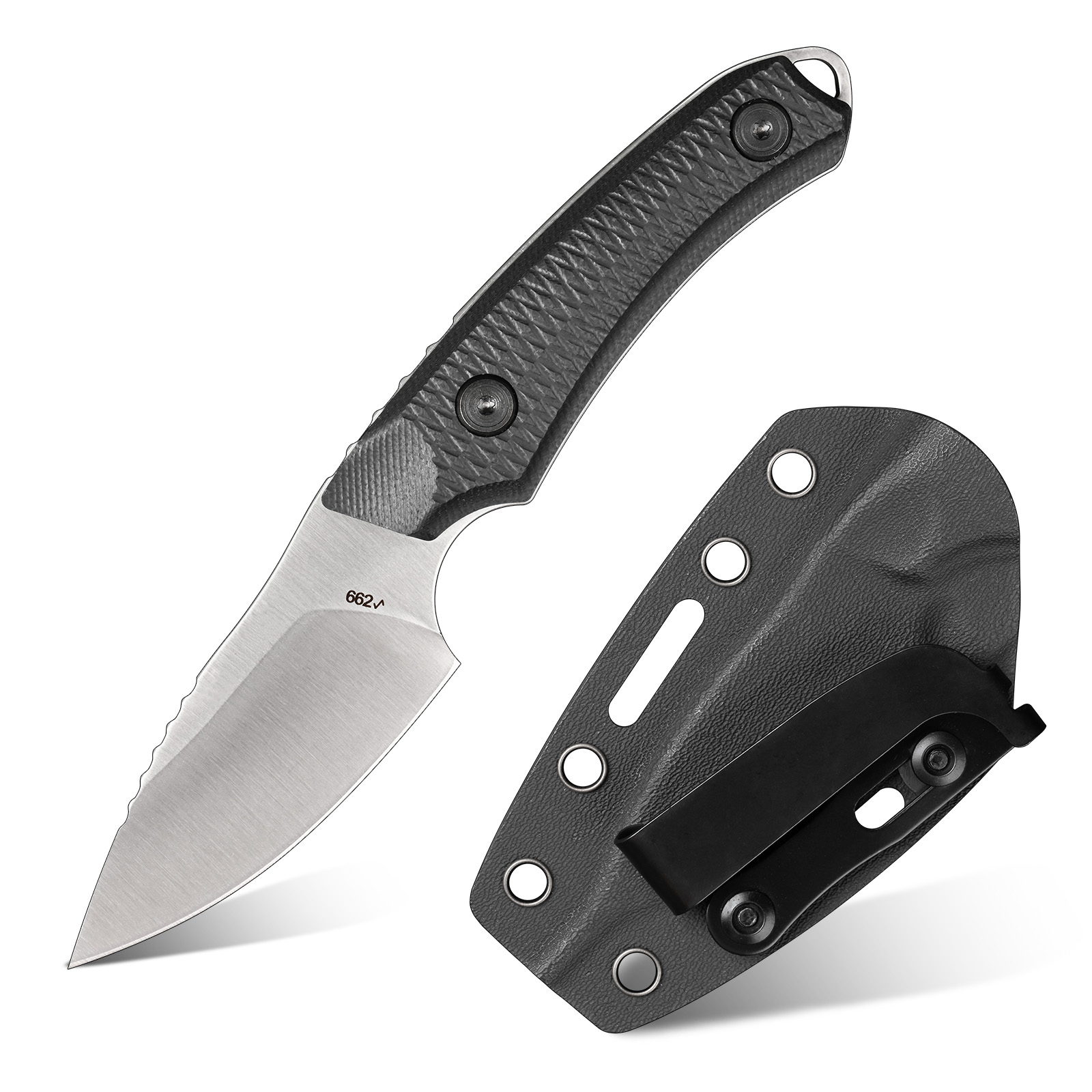 Edc Fixed Blade Deep Carry - Alat Multifungsi EDC Portabel untuk Berkemah,