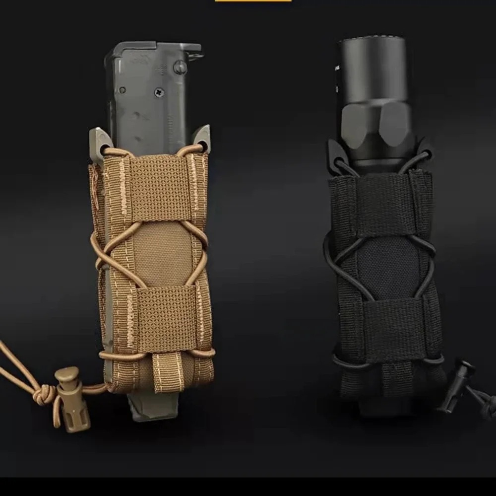 Edc Carry Knife - Kantong Majalah Tunggal Pistol 9MM Sarung