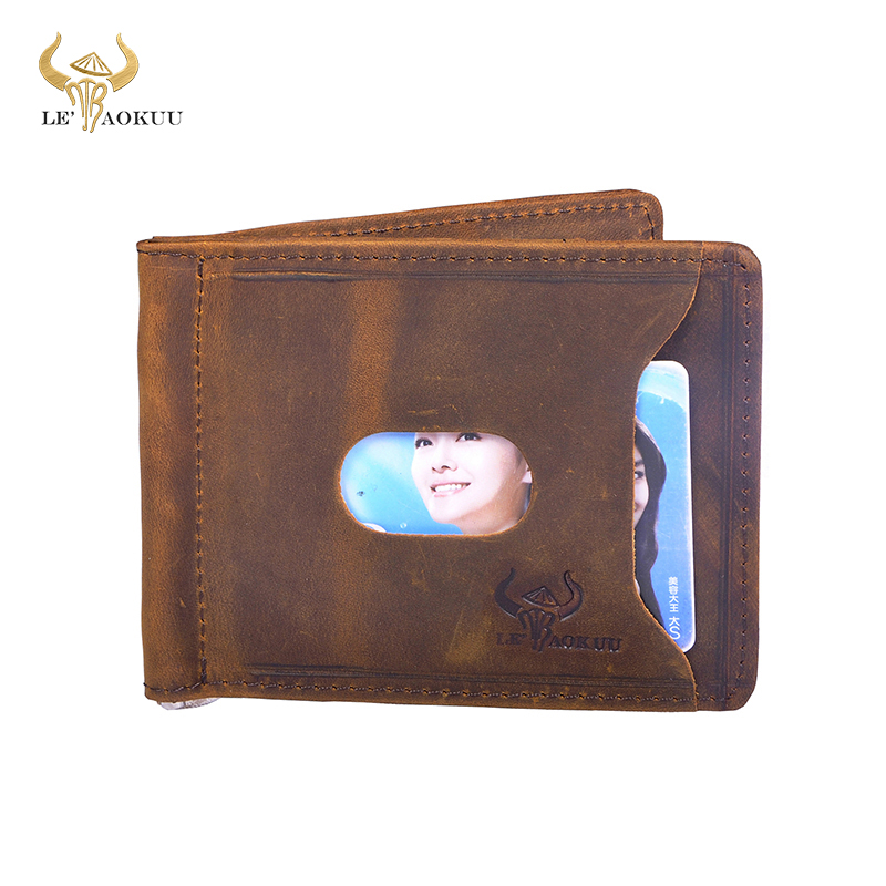 Money Clip Magnetic - Kualitas Kulit Pria Magnetik Klip Uang