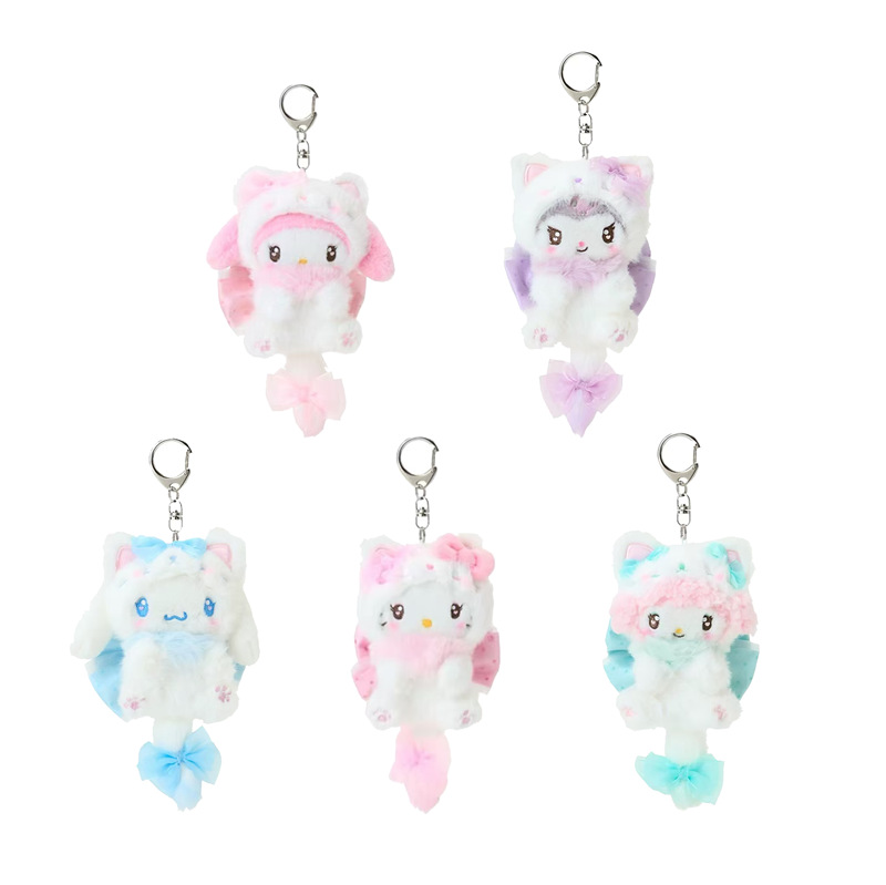 Carabiner Keychain - Kostum Hello Kitty Cream Cat Bowknot