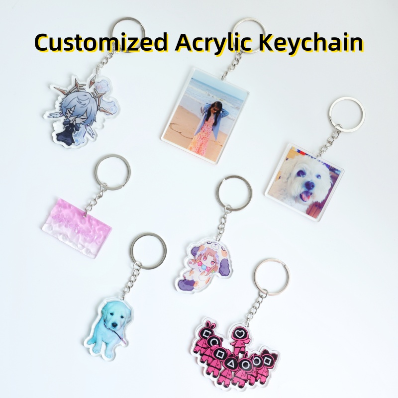 Carabiner Keychain - 2D FLAT 6Cm/2.36 Inci 1 Buah