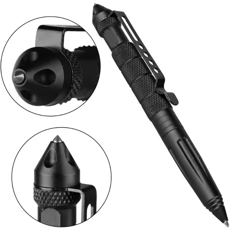 Pen Tactical Glass - Pena Taktis Militer Multifungsi dari Paduan
