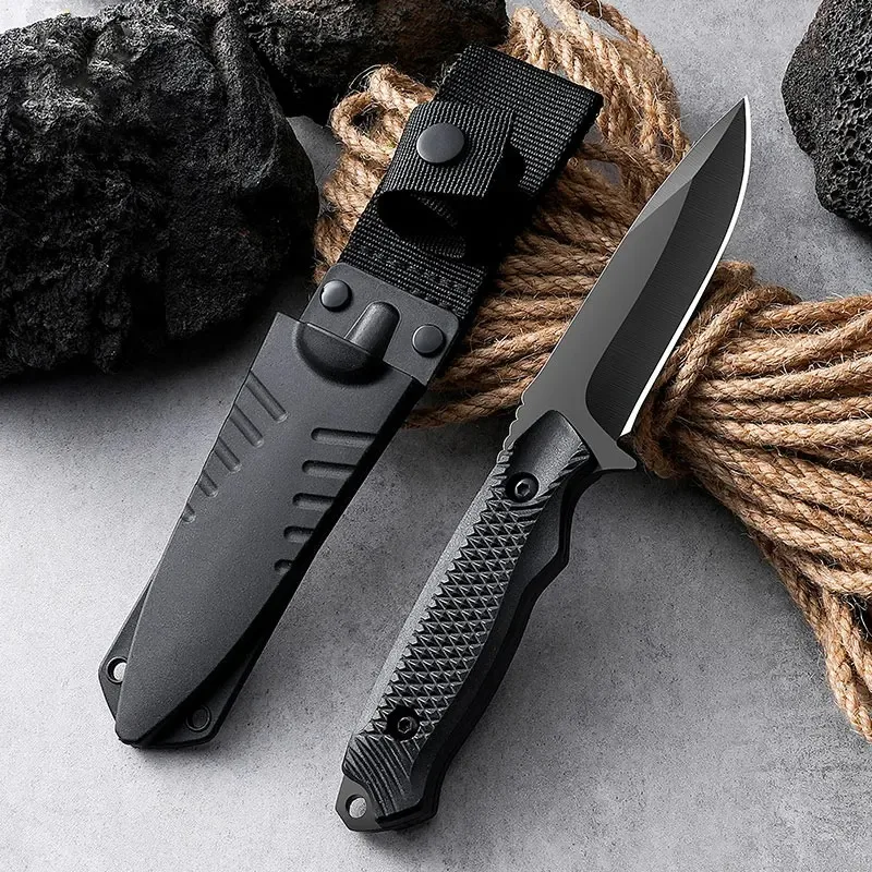 Edc Concealed Carry Knife - 1 Pisau Saku dengan Sarung Baja