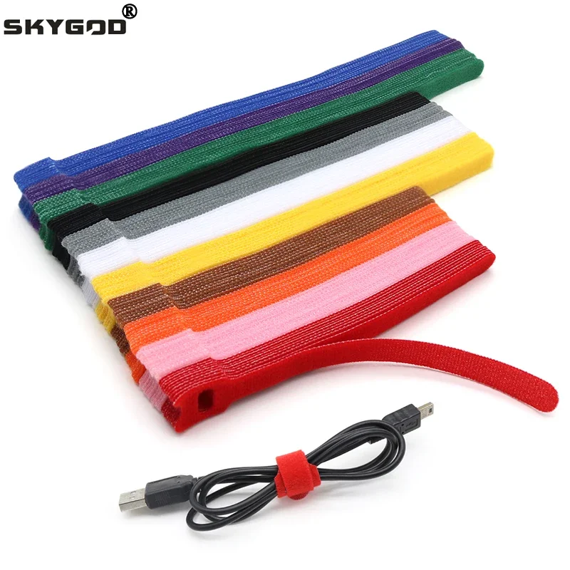 Gear Tie Reusable - 100 buah ikat kabel plastik pengencang