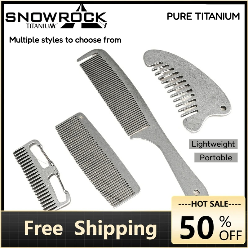 Sisir Bulu & Jenggot SNOWROCK  - Comb Pocket Titanium ulasan dan harga
