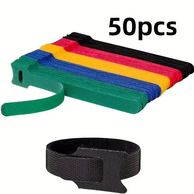 50 Buah Tali Pengikat Kabel Ka - Gear Tie Reusable ulasan dan harga