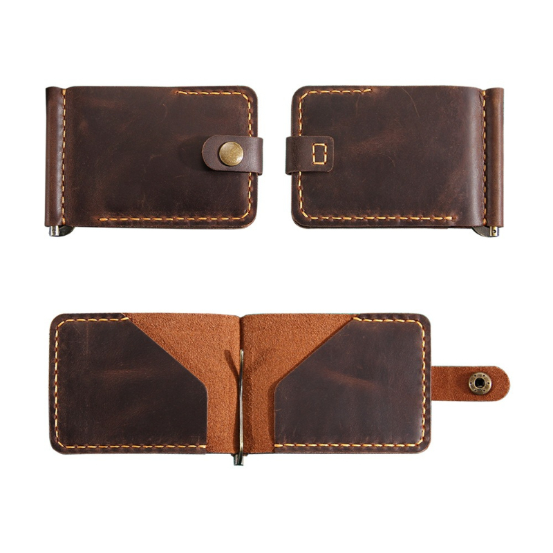 Dompet Jepit Uang Kulit Crazy  - Money Clip Magnetic ulasan dan harga