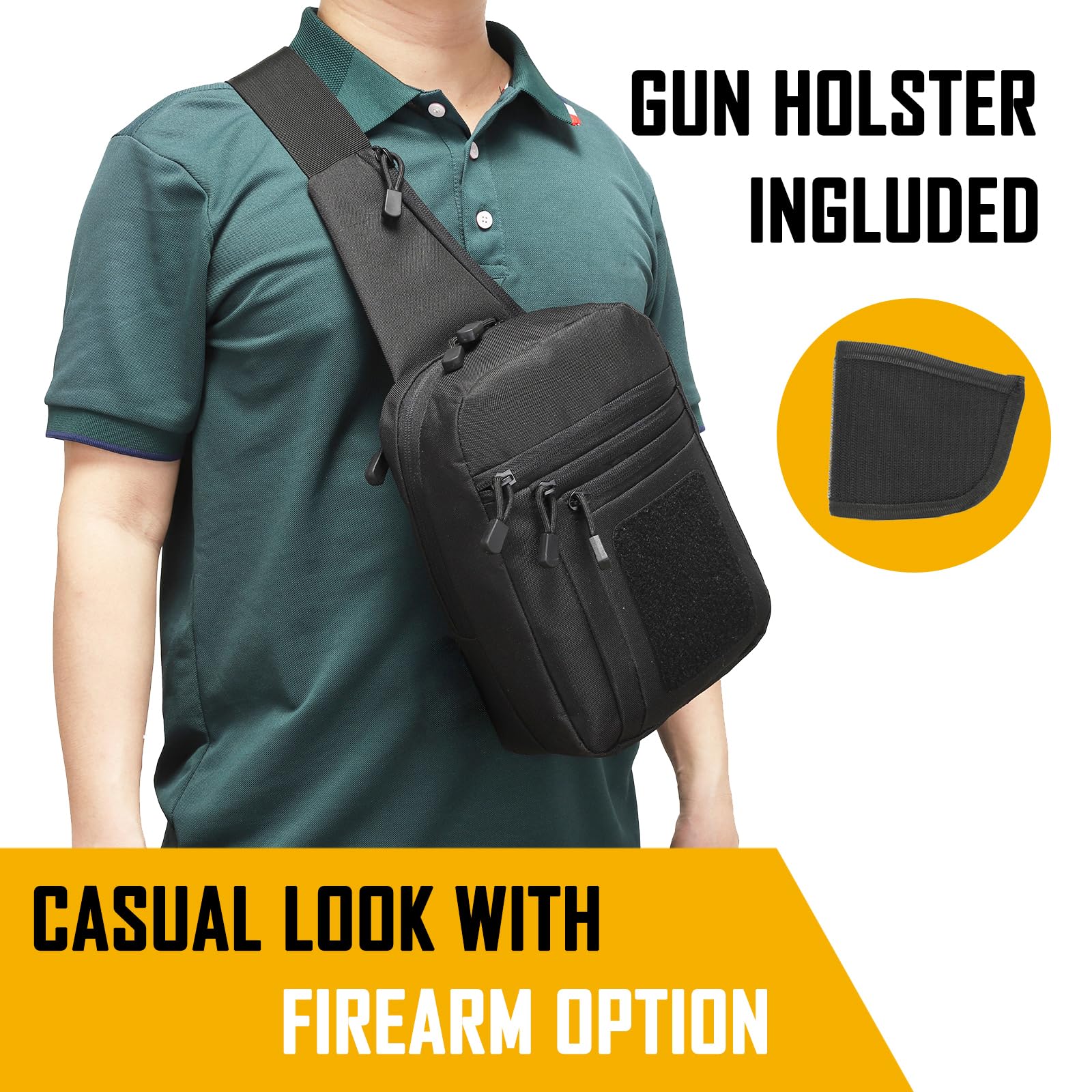 Tas Selempang Tersembunyi untu - Edc Concealed Carry Bag ulasan dan harga