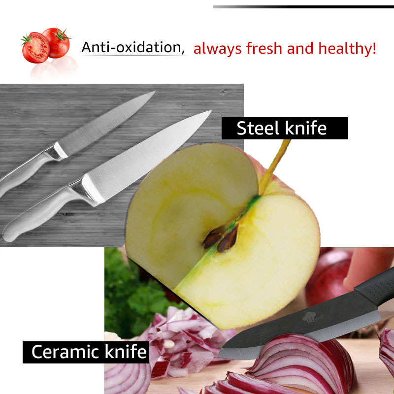 Set Pisau Dapur Keramik 3 4 5  - Pocket Knife Ceramic ulasan dan harga
