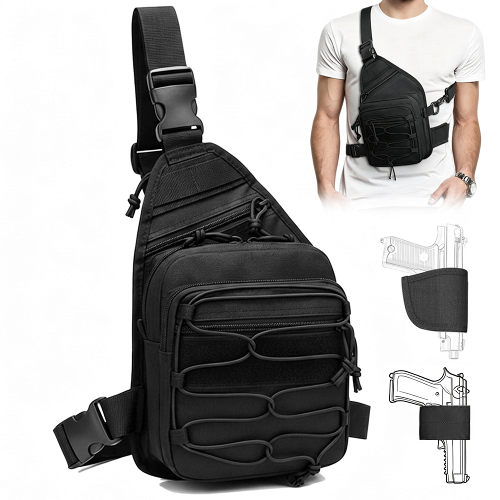 Tas Penyimpanan Pistol Taktis, - Edc Concealed Carry Bag ulasan dan harga