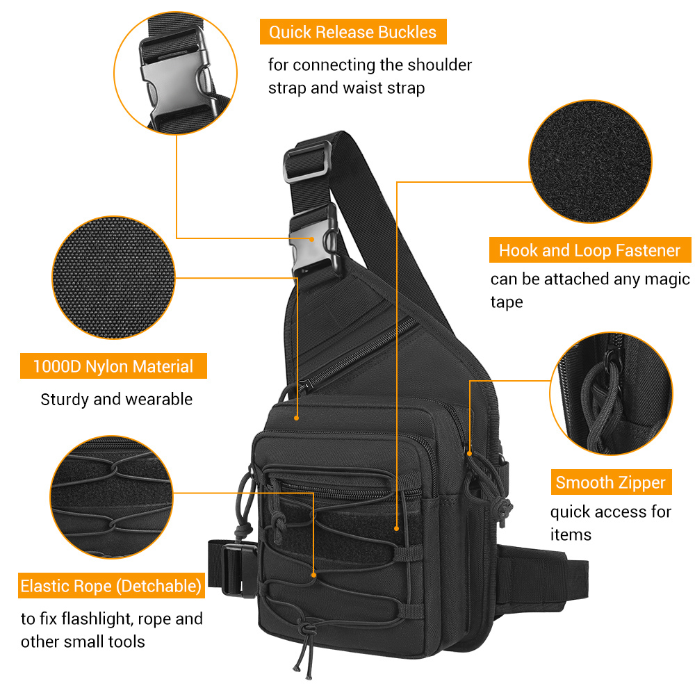 Tas Penyimpanan Pistol Taktis, - Edc Concealed Carry Bag ulasan dan harga