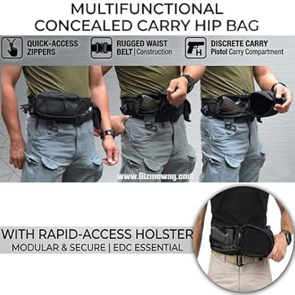 Tas Pistol Taktis, Tas Senjata - Edc Concealed Carry Bag ulasan dan harga