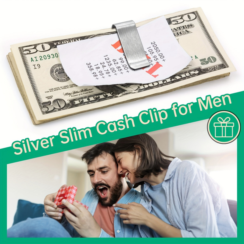 20PCS Dompet Tipis Stainless S - Money Clip Magnetic ulasan dan harga