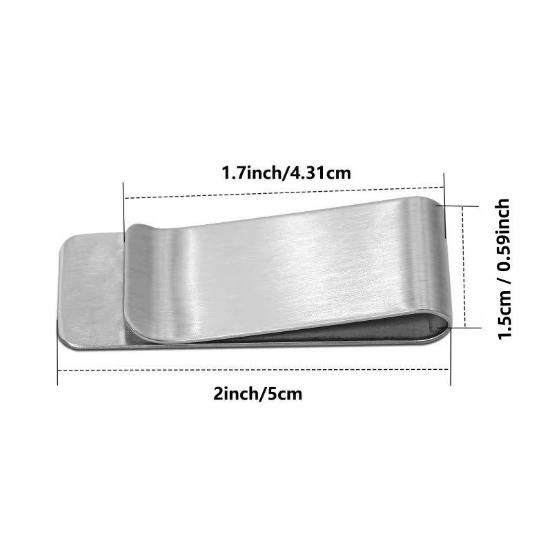 20PCS Dompet Tipis Stainless S - Money Clip Magnetic ulasan dan harga