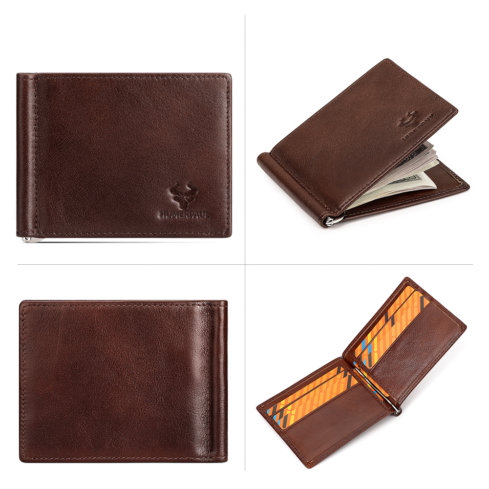 Dompet pria kulit asli, dompet - Money Clip Magnetic ulasan dan harga
