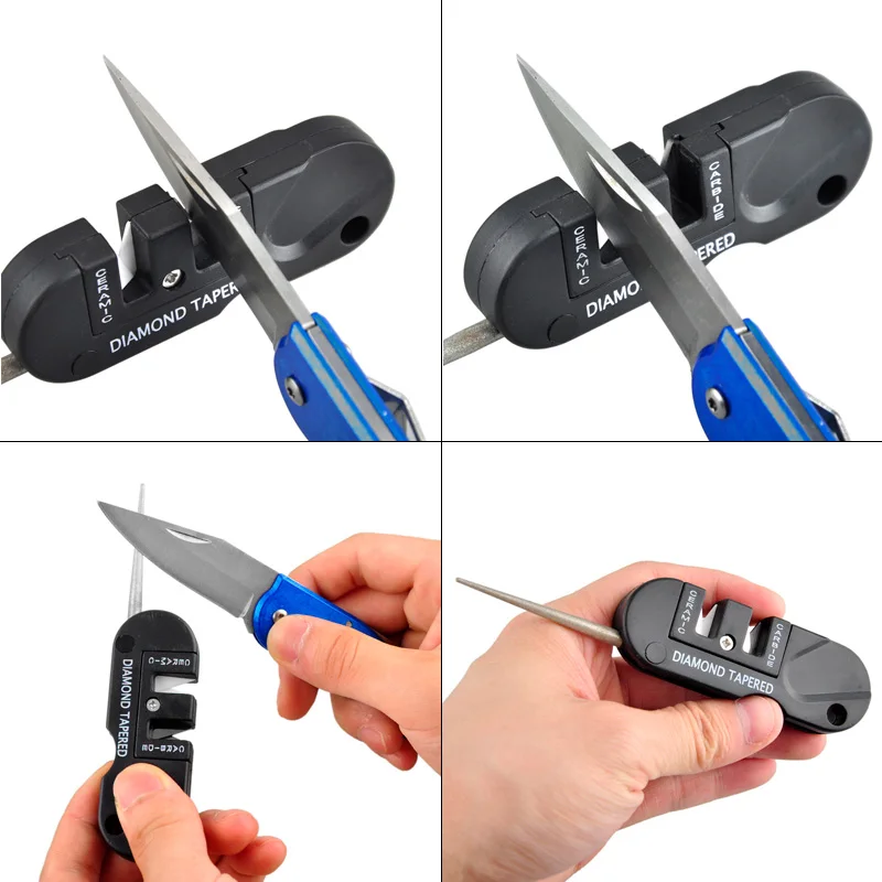 Alat Pengasah Pisau Portabel 4 - Pocket Knife Ceramic ulasan dan harga