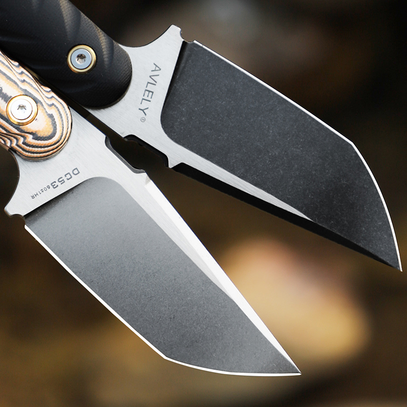 Pisau lurus baja DC53 dengan k - Edc Fixed Blade Deep Carry ulasan dan harga