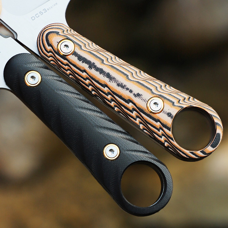 Pisau lurus baja DC53 dengan k - Edc Fixed Blade Deep Carry ulasan dan harga