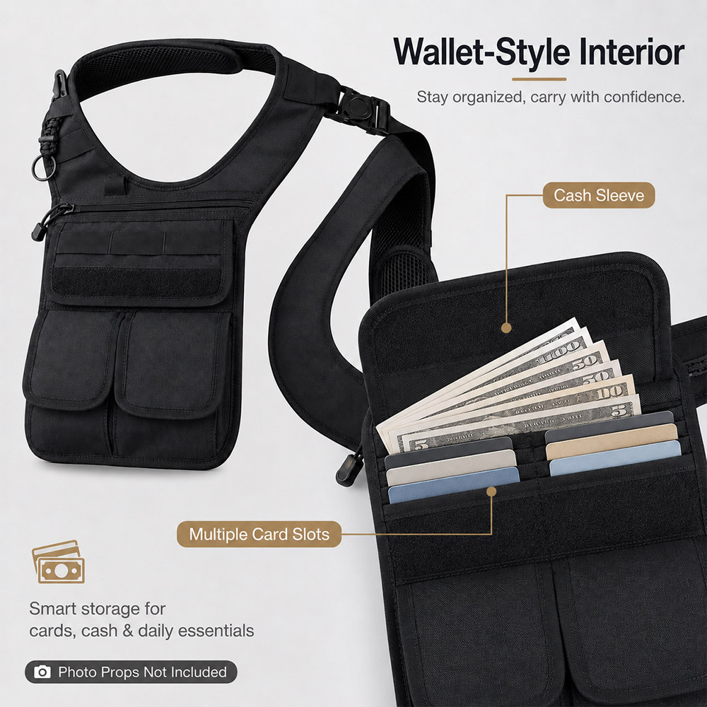 Tas Alat Taktis Tersembunyi di - Edc Concealed Carry Bag ulasan dan harga