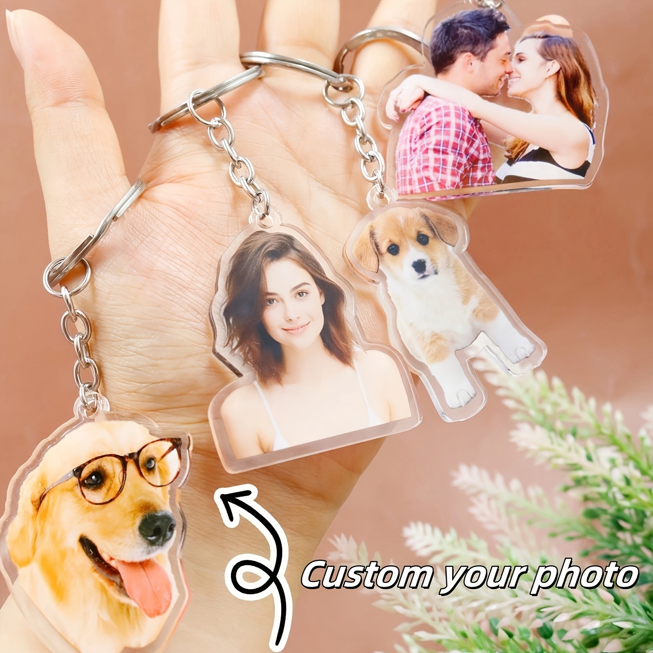 1 Gantungan Kunci Akrilik Foto - Carabiner Keychain ulasan dan harga