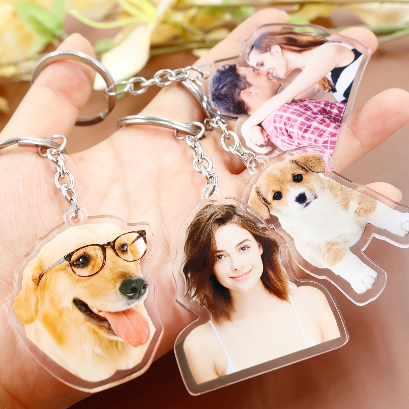 1 Gantungan Kunci Akrilik Foto - Carabiner Keychain ulasan dan harga