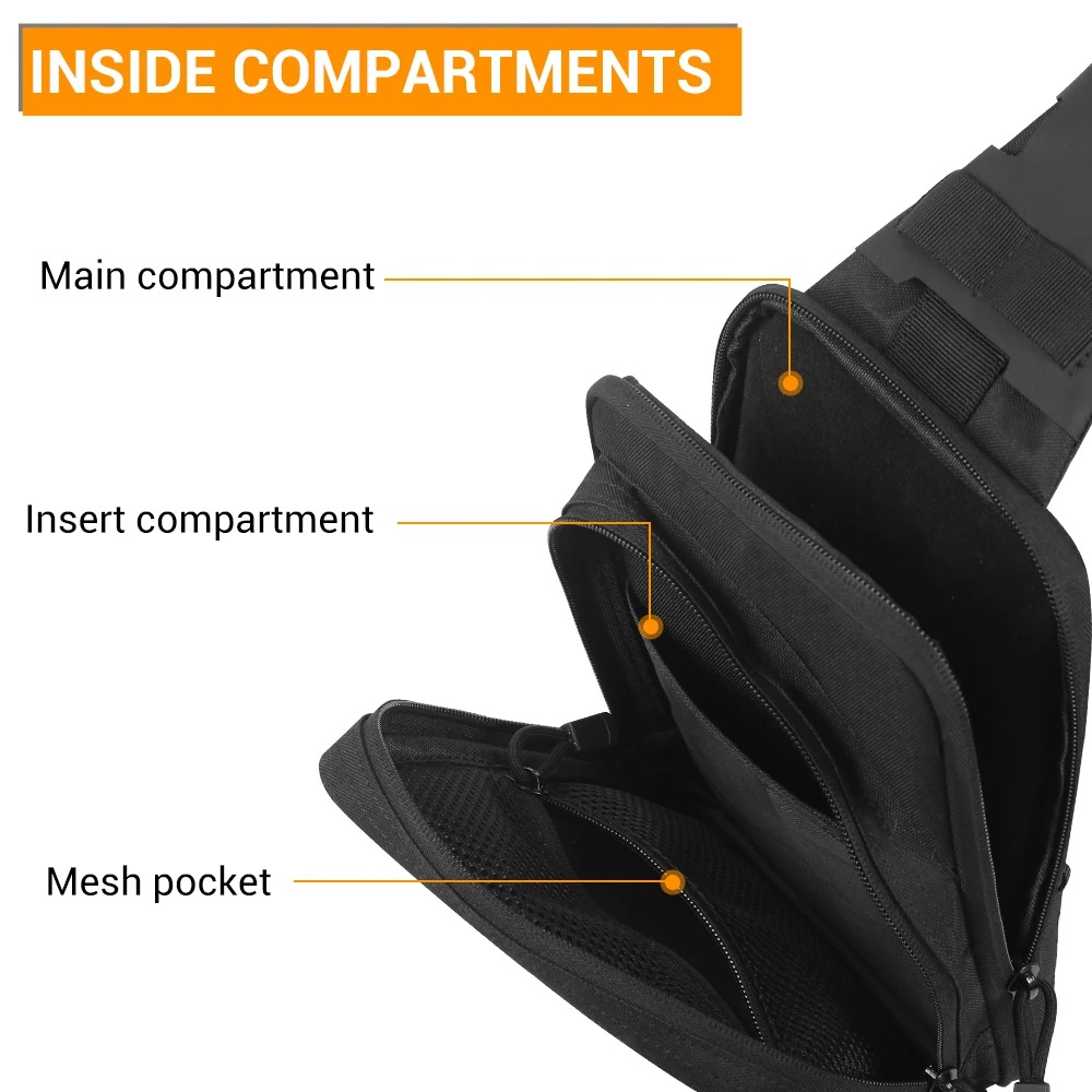 Tas Pistol Taktis untuk Menyim - Edc Concealed Carry Bag ulasan dan harga