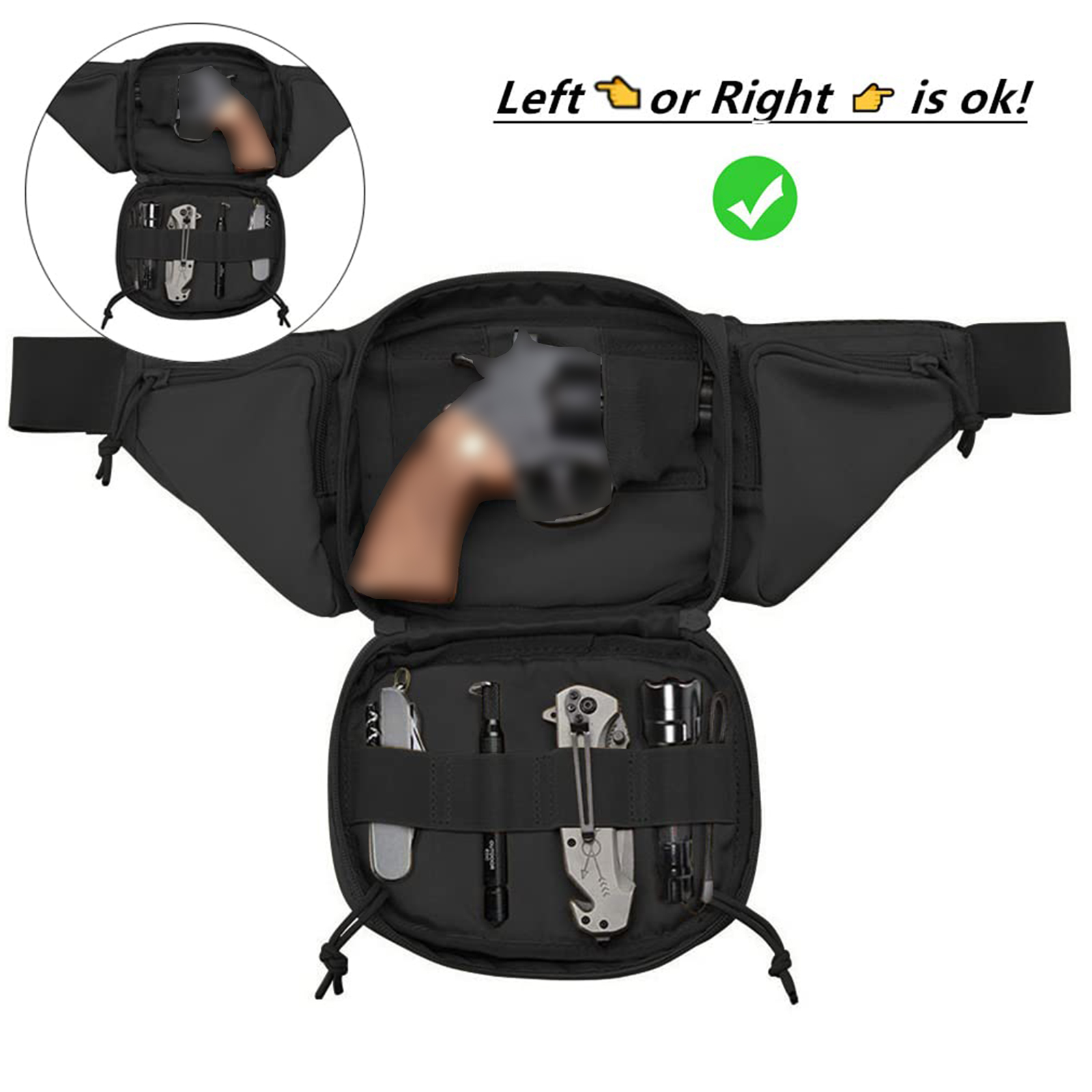Tas Pinggang Taktis Sarung Pis - Edc Carry Pistols ulasan dan harga