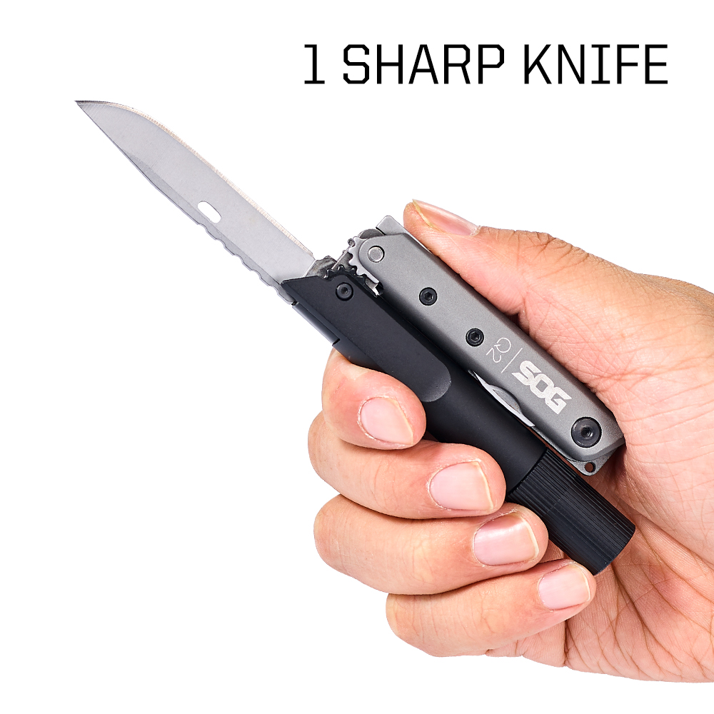 SOG BATON Q2 alat multifungsi, - Edc Carry Knife ulasan dan harga