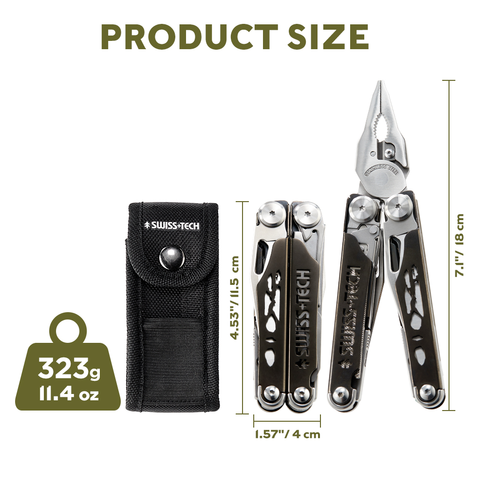 Tang Lipat Multifungsi SWISS T - Edc Carry Knife ulasan dan harga