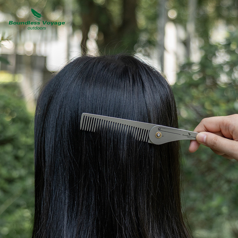 Sisir Rambut Lipat Titanium Mu - Comb Pocket Titanium ulasan dan harga